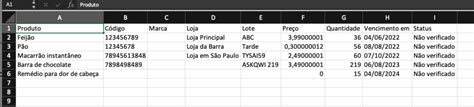 Como Gerar Uma Planilha Do Excel Controle De Validade