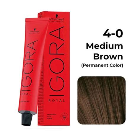 Buy Schwarzkopf Professional Igora Royal Permanent Color Creme 4 0