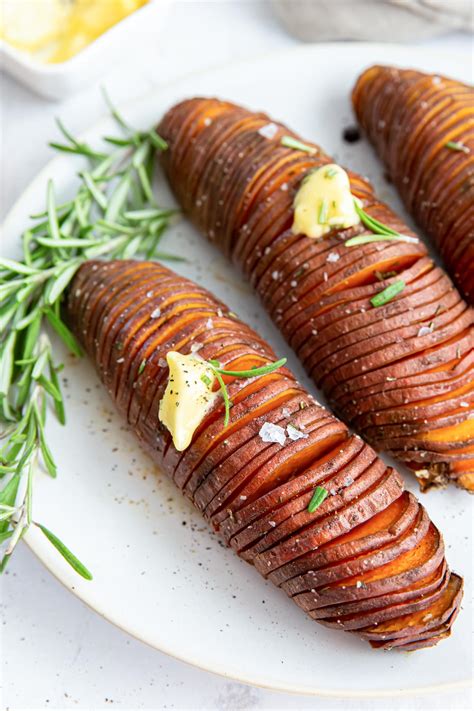 Hasselback Sweet Potatoes Flavor The Moments