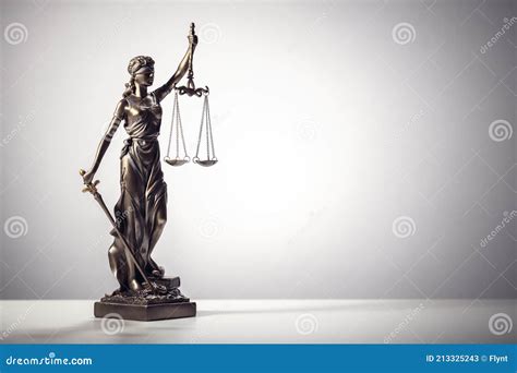 Legal And Law Concept Statue Of Lady Justice With Scales Of Justice