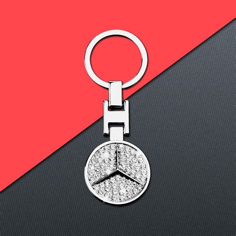 Motors Luxury Alloy Two Side Logo 3D Car Keychain Keyring Key Holder