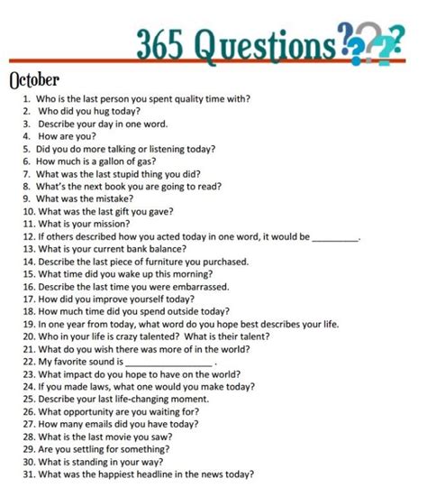 365 Journal Writing Prompts