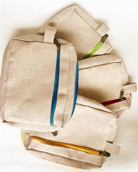 Eco Friendly Jute Zipper Pouch By Beekraft