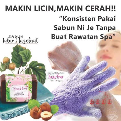 200 Ori Sabun Lulur Hazelnut Free Glove Scrubber For Body Sabun