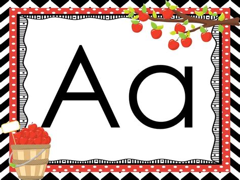 26 Printable Apple Themed Alphabet Posters. 8x10 - Etsy