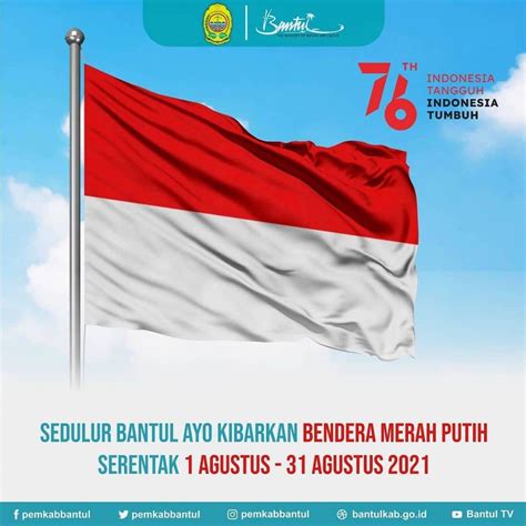 AYO KIBARKAN BENDERA MERAH PUTIH Website Kalurahan Bangunjiwo