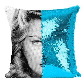 Fabulous Housse de Coussin à Sequin Paillettes Turquoise Lauren