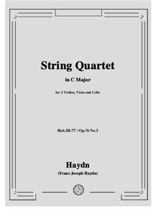 String Quartet No In C Major Emperor Hob Iii Op No By J