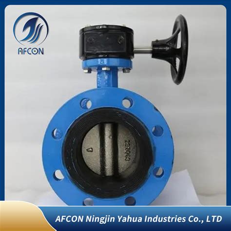 Single Mono Flanged Wafer Butterfly Valves With Ce Iso Wras Certificate