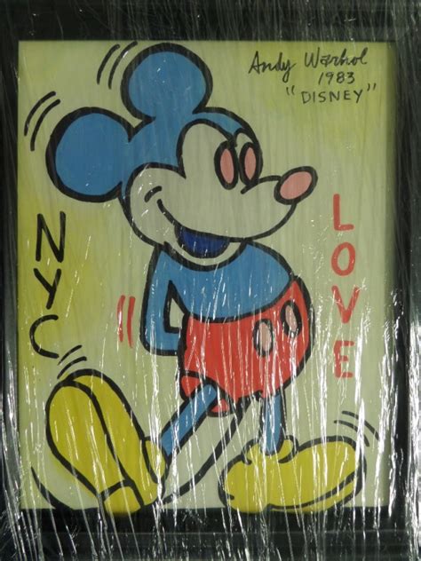 Coach S Corner Disneys Mickey Mouse Original Andy Warhol Artwork