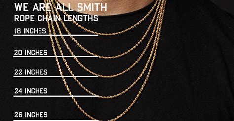 Rope Chain Necklaces Length Chart — We Are All Smith