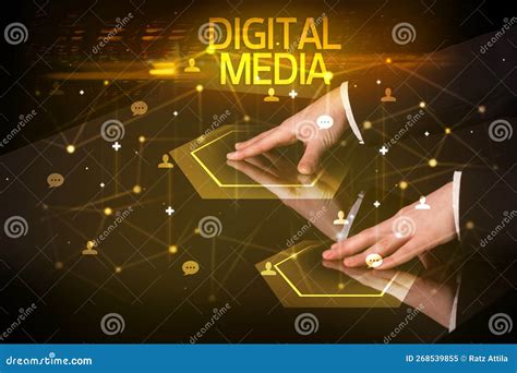 Navigating Social Networking With Social Icons Stock Image Image Of