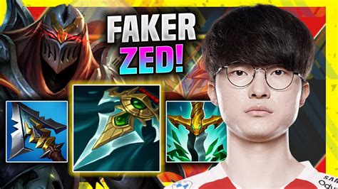 Faker Brings Back His Iconic Zed T Faker Plays Zed Mid Vs Karma