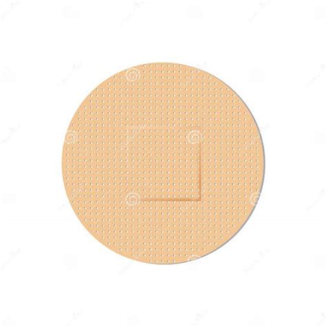 Classic Round Shape Plaster For Wounds Stock Illustration