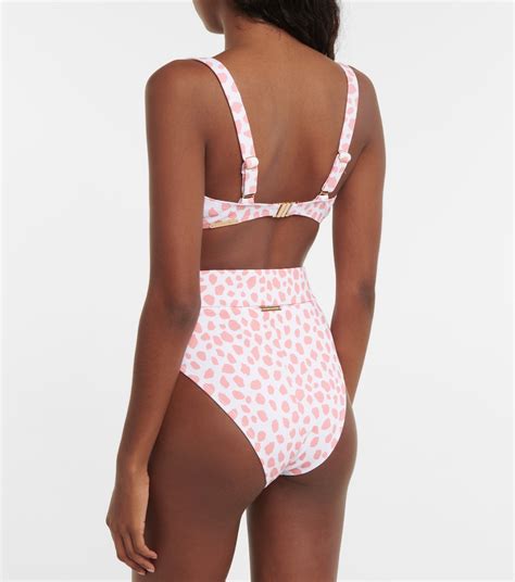 Clara Printed Bikini Top In Pink Alexandra Miro Mytheresa