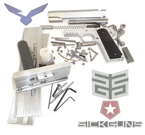 1911 80 Complete Build Kit 5 45 Acp Billet 7075 Aluminium Frame W Rail 45 Acp Building