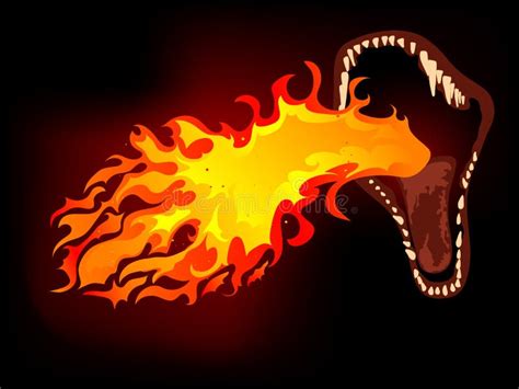 Dragon Fire Mouth Stock Illustrations 281 Dragon Fire Mouth Stock