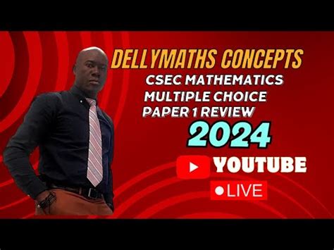 CSEC MATHEMATICS 2020 PAPER 1 MULTIPLE CHOICE QUESTIONS AND