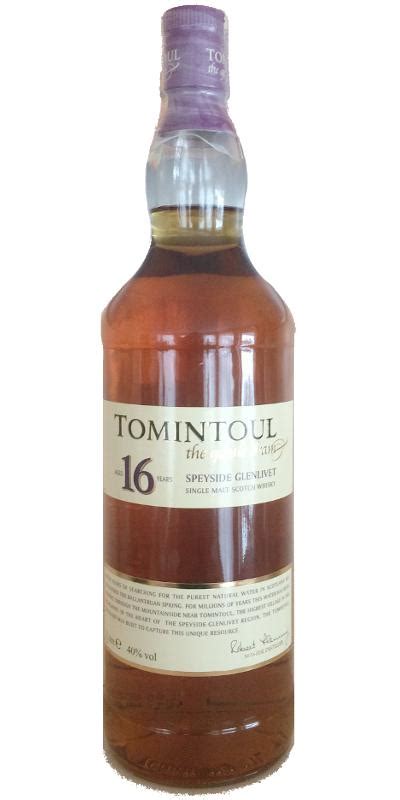 Tomintoul 16-year-old - Ratings and reviews - Whiskybase