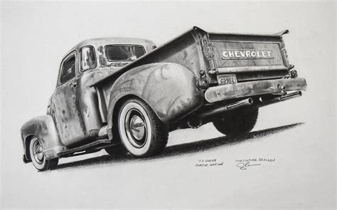 Chevy Truck Drawings In Pencil