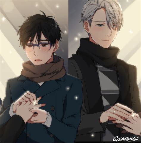 Viktor Nikiforov And Yuuri Katsuki Victuuri Yoi Yuri On Ice Yuri On Ice Comic Yuri