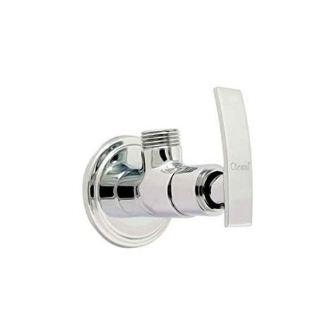 Buy Oleanna Obfde02 Brass Silver Chrome Finish Angle Cock With Wall Flange Online At Price ₹ 436