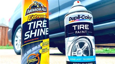 Armorall Extreme Tire Shine Or Dupli Color Tire Paint Youtube