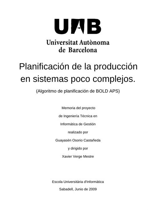 Pdf Planificaci N De La Producci N En Sistemas Poco Pdf Filetodo