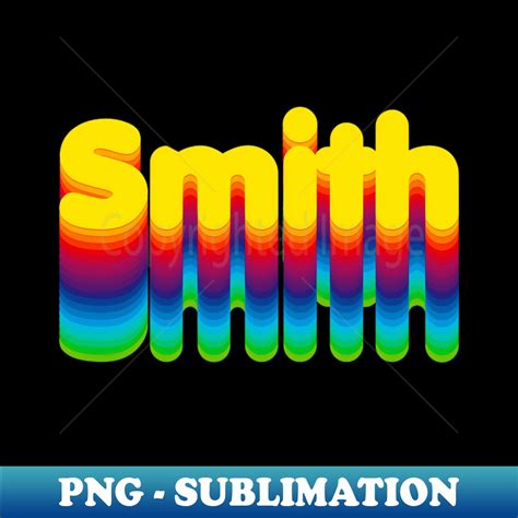 Rainbow Layers Smith Name Label Png Transparent Digital Do Inspire