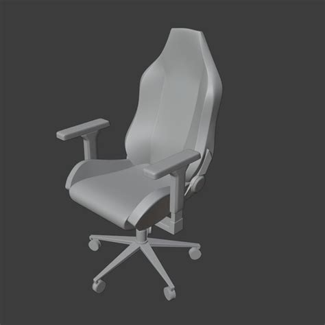 3d Model Gaming Chair Vr Ar Low Poly Cgtrader