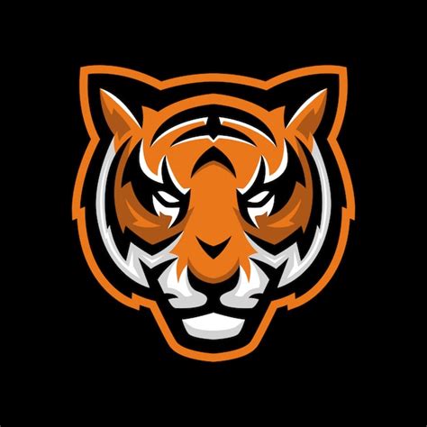 Premium Vector | Head tiger mascot for logo