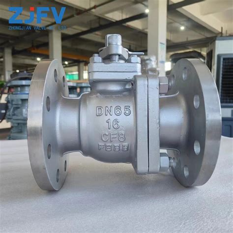 Pn Dn Cf Stainless Steel Fluorine Lined Flange Ball Valve