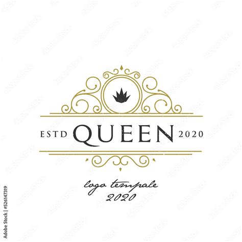 Queen luxury brand logo premium vector Stock Vector | Adobe Stock