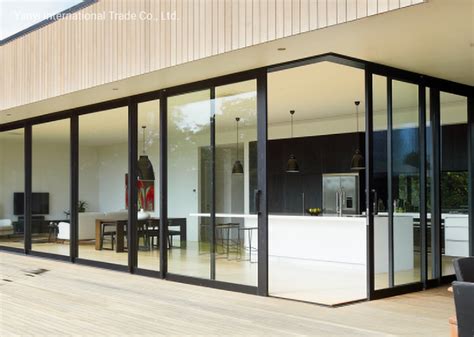 Australia Standard As2047 Double Glazed Tempered Glass Sliding Doors Aluminium Sliding Door