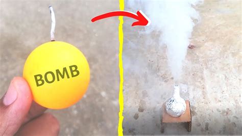 How To Make A Smoke Bomb Using Ping Pong Balls Easy And Simple Smoke