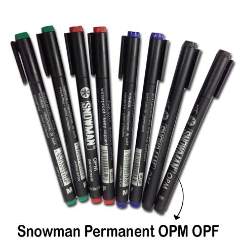 Jual Spidol Snowman Permanent Marker OPM OPF Spidol OHP Harga Satuan