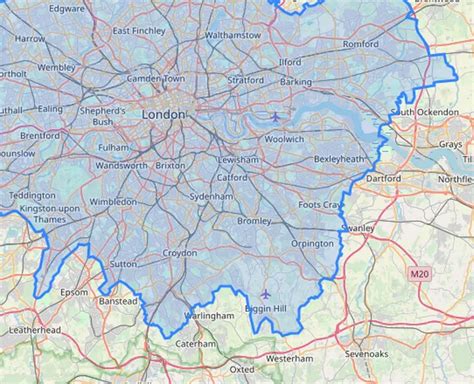 Map Of London And The South East Map Of World