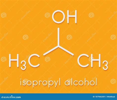 Isopropylalcohol Isopropanol 2 Propanol Molecule Used In Disinfectant