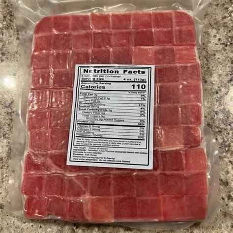 Frozen Yellowfin Tuna Poke Cubes 16oz Bag Tastings Gourmet Market