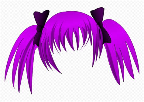 HD Grey Long Anime Girl Hair PNG | Citypng