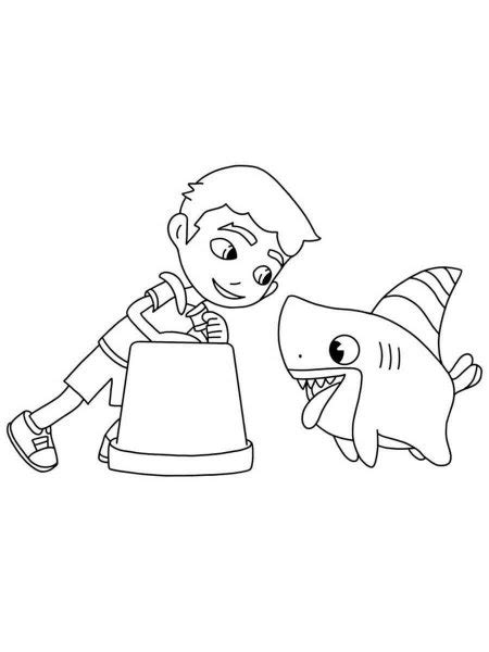 Sharkdog coloring pages