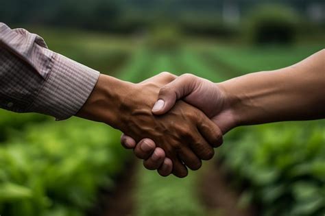 Premium AI Image A Firm Handshake Between Two Individuals Symbolizing