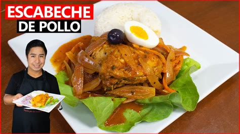 Como preparar ESCABECHE DE POLLO fácil y rápido COMIDA PERUANA YouTube