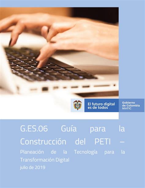 Guia Construccion Peti Gobierno Digital V G Es Gu A Para La