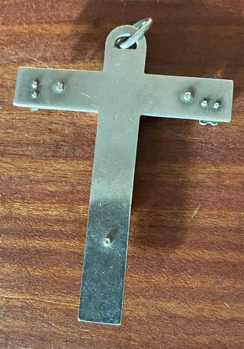 Large Cross Vintage Silver Arma Christi Crucifix Instruments Etsy