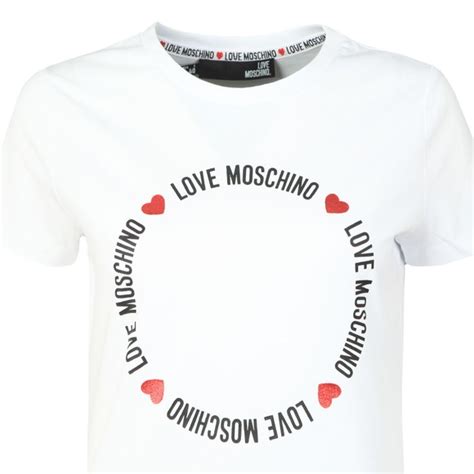 Love Moschino Circle Logo T Shirt Oxygen Clothing