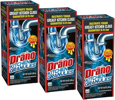 Amazon Drano Kitchen Granules Drain Clog Remover And Cleaner