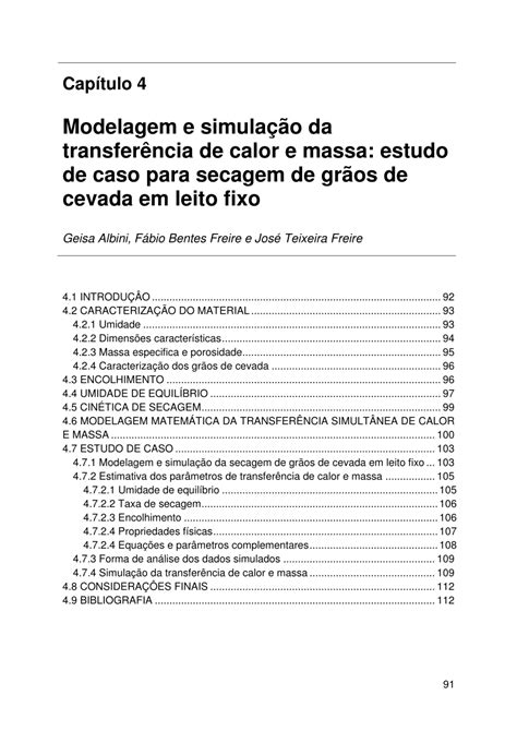 PDF Capítulo 4 Modelagem e simulação da transferência de calor e