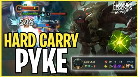 WILD RIFT PYKE THIS IS THE HARDEST GAME TO CARRY AS PYKE 20 KILLS