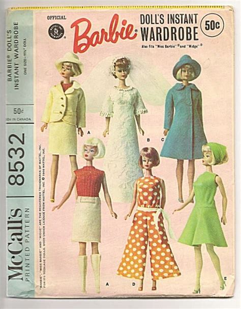 Mccall S Barbie Doll Pattern By Vintage U On Etsy